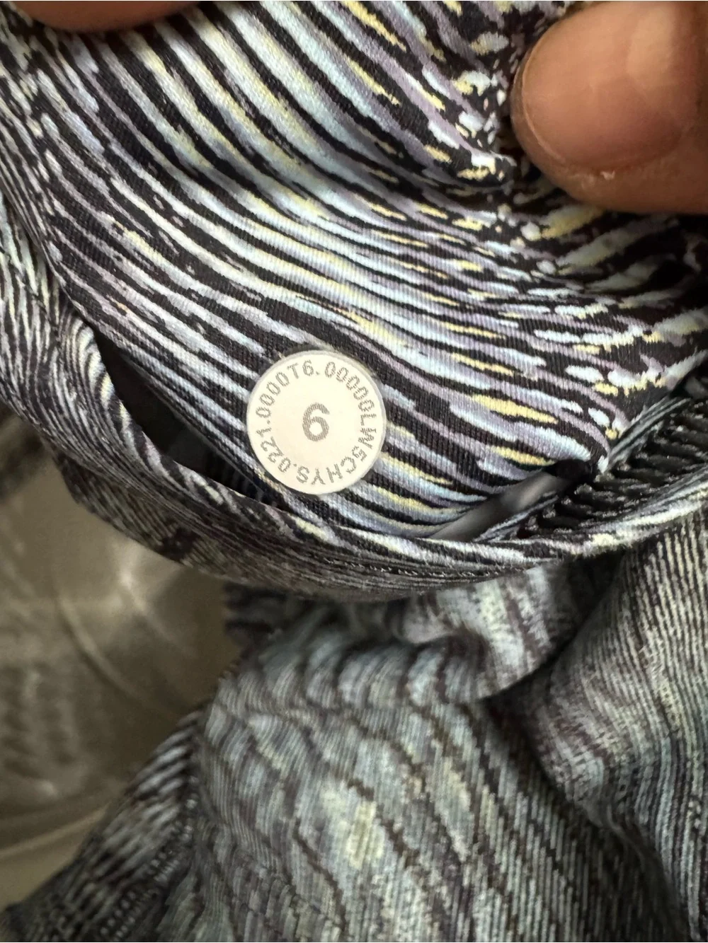 lululemon athletica Blue-Gray Marble Print Leggings